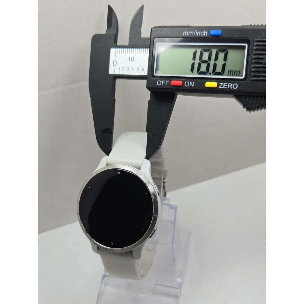 Garmin Venu 2S Smartwatch 40mm GPS Music Multi GNSS AMOLED Silver W/ Charger